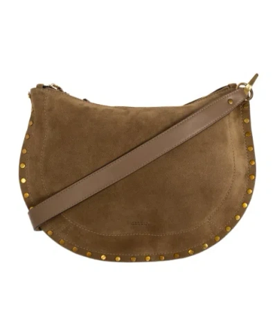 ISABEL MARANT ISABEL MARANT OSKAN LOGO STAMPED CROSSBODY BAG