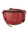 Isabel Marant Rivet Shoulder Bag In Red