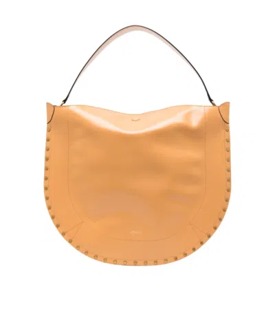 Isabel Marant Rivet Trim Handbag In Orange