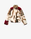 Isabel Marant Roama Shearling Jacket In Multi