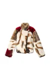 Isabel Marant Roama Shearling Jacket In Multi