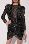 Isabel Marant Robe Garetha Dress In Black/silver In Black