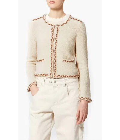 Isabel Marant Rochelle Cardigan In Ecru In White