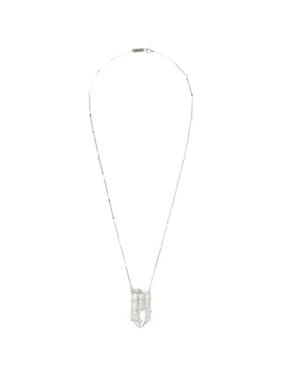 Isabel Marant Rock Crystal Necklace In Metallic