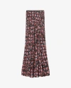 Isabel Marant Women's Katae Silk-blend Maxi Skirt In Black-multicolor