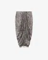 Isabel Marant Rock Roany In Black And Ecru