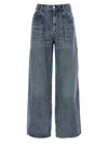 Isabel Marant High-waisted Straight Blue Jeans In Blue