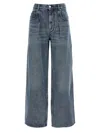 Isabel Marant High-waisted Straight Blue Jeans In Blue