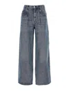 Isabel Marant High-waisted Straight Blue Jeans In Blue