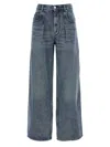 Isabel Marant High-waisted Straight Blue Jeans In Blue