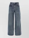 Isabel Marant High-waisted Straight Blue Jeans In Blue