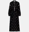 Isabel Marant Rodilia Silk Long Dress In Black
