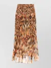 Isabel Marant Rolande Printed Silk-chiffon Midi Skirt