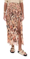 ISABEL MARANT ROLANDE MAXI SKIRT ORANGE