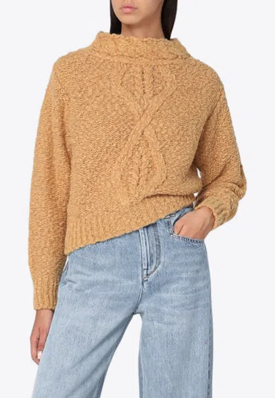 ISABEL MARANT ROMANE CABLE KNIT ALPACA SWEATER