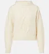 Isabel Marant 'romane' 'ecru' Alpaca Blend Sweater In White