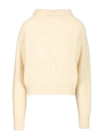 Isabel Marant Romane-gb Sweater Knitwear Brown In Neutral