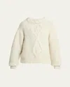 Isabel Marant Romane Irish Funnel-neck Alpaca Sweater In Sand