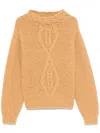 Isabel Marant Caramel-coloured Romane Sweater With Cable Knit Women In Brown