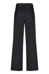 Isabel Marant Romina High-waist Wide-leg Trousers In Blue