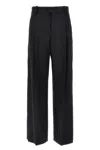 Isabel Marant 'romina' Grey High Waist Pants With Check Motif
