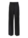 Isabel Marant 'romina' Grey High Waist Pants With Check Motif In Grey