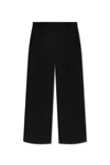 Isabel Marant 'romina' Grey High Waist Pants With Check Motif In Black