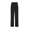 Isabel Marant 'romina' Grey High Waist Pants With Check Motif In Blue