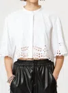ISABEL MARANT ROMMY BLOUSE IN WHITE