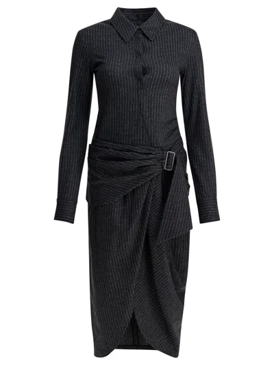 Isabel Marant "rosalie" Virgin Wool Dress In Gray