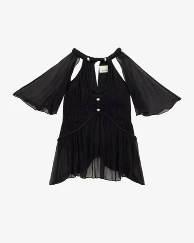 Isabel Marant Rosaline Top In Black