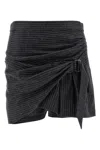 Isabel Marant Skirt With Metal Rings In Gray