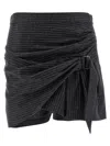 Isabel Marant Asymmetric Wrap Skirt Belted Detail In Gray
