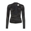 Isabel Marant Rose Long-sleeved Top In Black