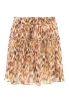 Isabel Marant Roumi Printed Cotton Skirt In Multicolor