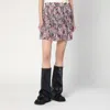 Isabel Marant Tiered Silk Skirt With Abstract Pattern In Multi