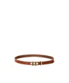 Isabel Marant Womens Khaki Valdez Oval-design-plaques Leather Belt In Brown