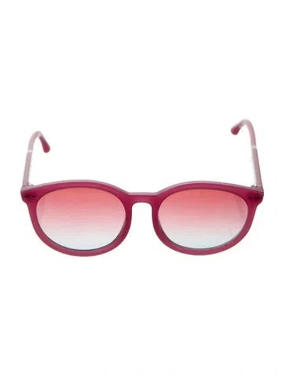 Pre-owned Isabel Marant Round Gradient Sunglasses In Purple