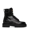 Isabel Marant Round Head Lace Up Ankle Boots In Black