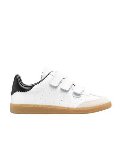 Isabel Marant Round Head Low Upper Board Shoes In White