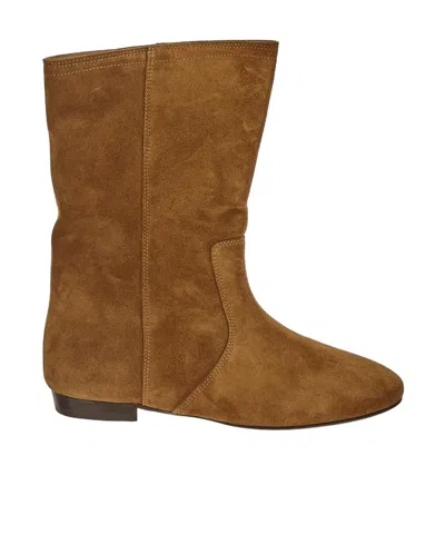 Isabel Marant Round-head Short Boots In Brown