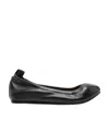 Isabel Marant Logo-plaque Leather Ballerina Shoes In Black