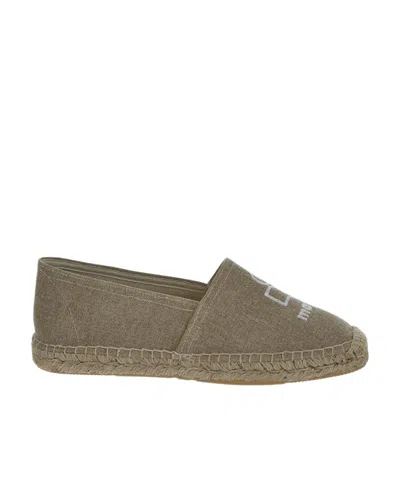 Isabel Marant Logo Embroidered Espadrilles In Green