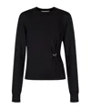Isabel Marant Round-neck And Long-sleeved Sweater In Black