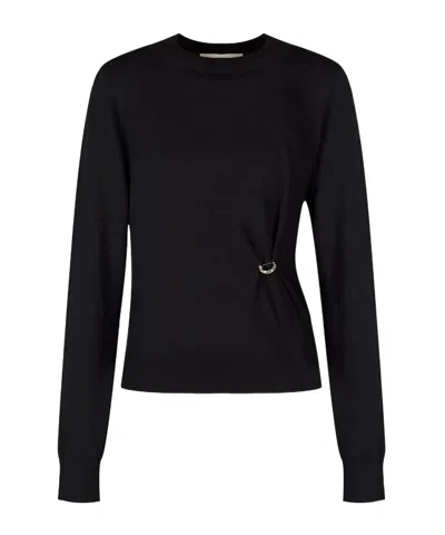 Isabel Marant Round-neck And Long-sleeved Sweater In Black