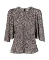 Isabel Marant Black Geza Top For Women In Fw23 Season In Black