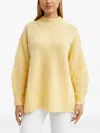 Isabel Marant Round-neck Long-sleeve Sweater In Yellow