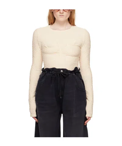Isabel Marant Round Neck Long-sleeved Top In Black