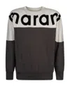 Isabel Marant Howley Logo Cotton-blend Sweatshirt In Black