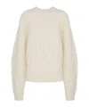 Isabel Marant Kallie Wool Blend Jumper In White